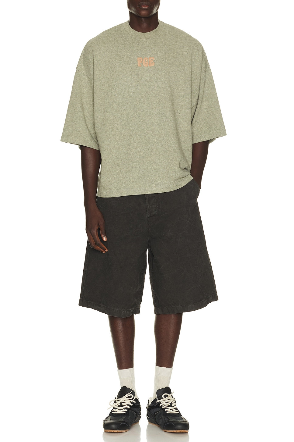 Fear of God Essentials Merch Tee Washed Seal Heather - Im Your Wardrobe