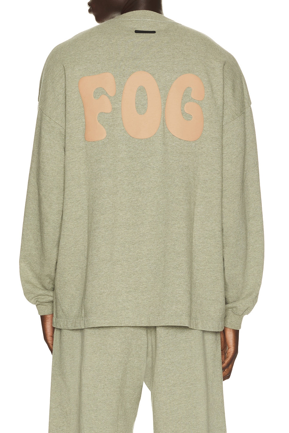 Fear of God Essentials Merch Long Sleeve Tee Washed Seal Heather - Im Your Wardrobe