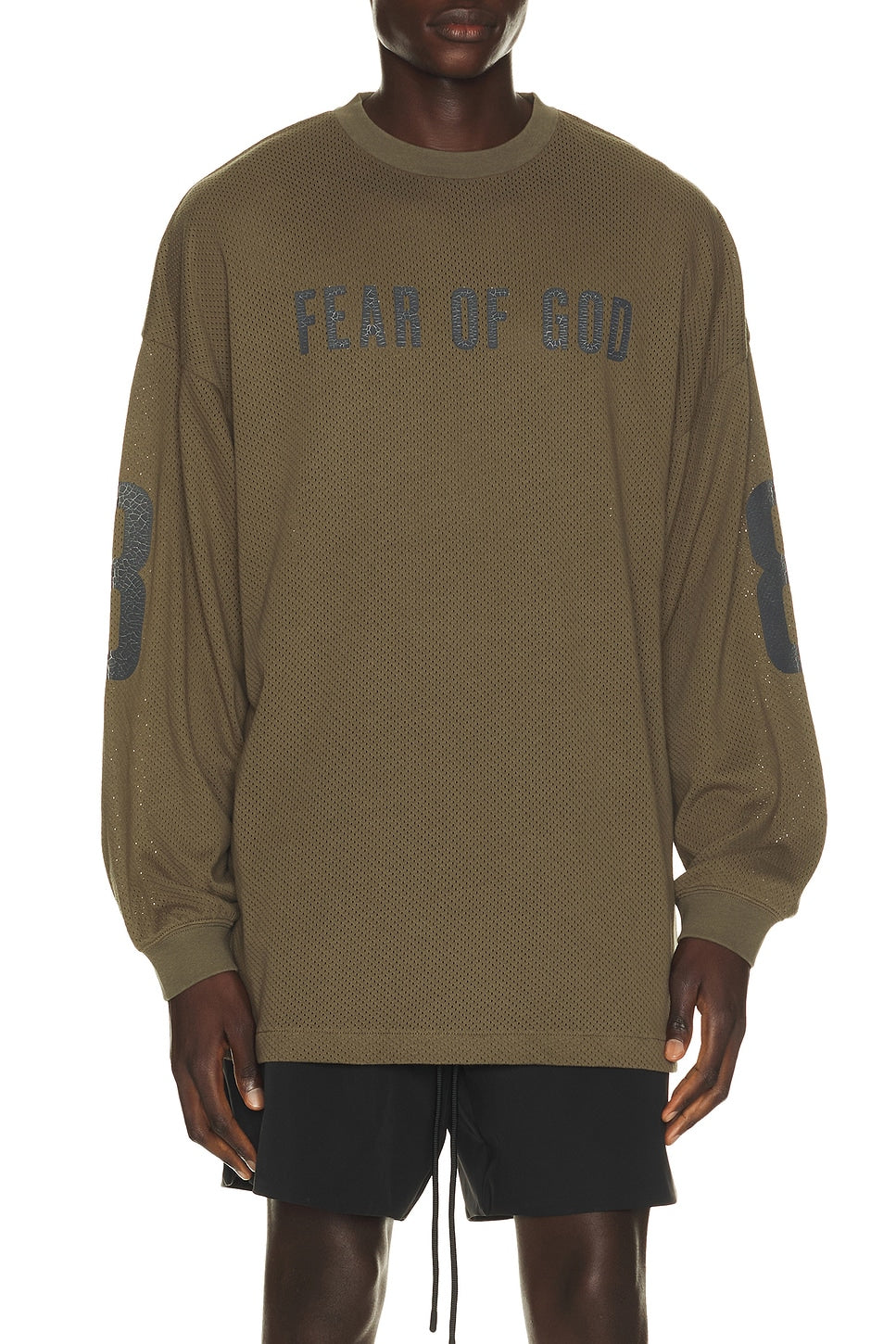 Fear of God Essentials Merch Long Sleeve Tee Moss - Im Your Wardrobe