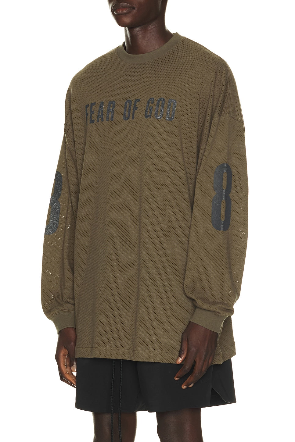 Fear of God Essentials Merch Long Sleeve Tee Moss - Im Your Wardrobe