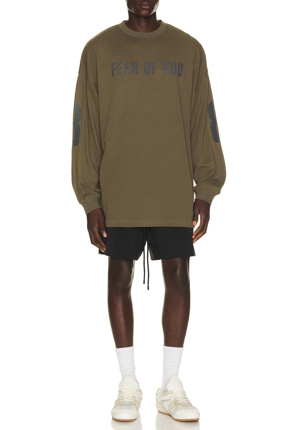 Fear of God Essentials Merch Long Sleeve Tee Moss - Im Your Wardrobe
