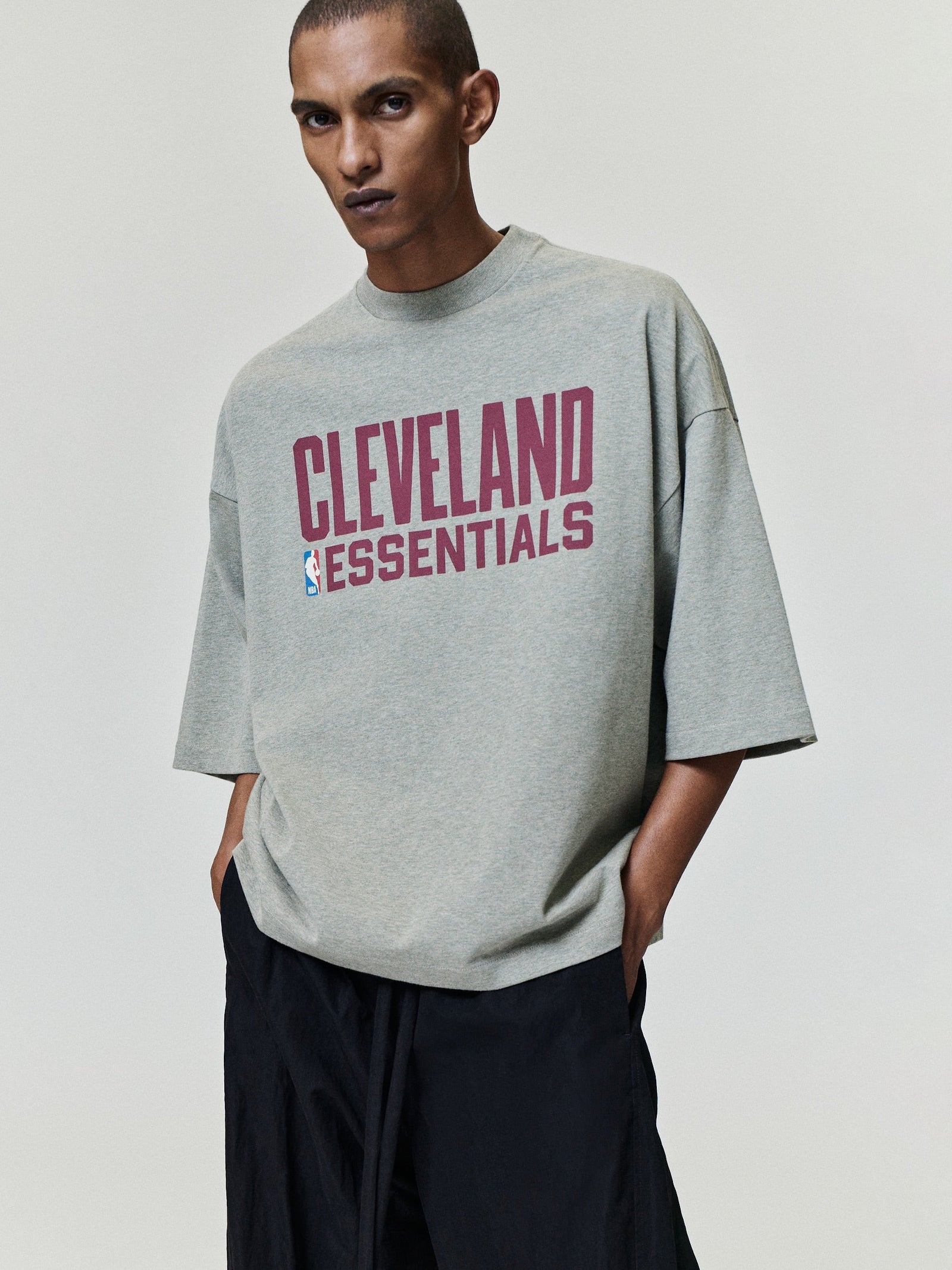 Fear of God Essentials Cleveland Merch Tee Seal Heather