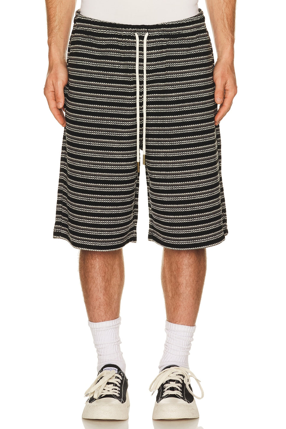 Honor The Gift Speak Striped Short Black - Im Your Wardrobe