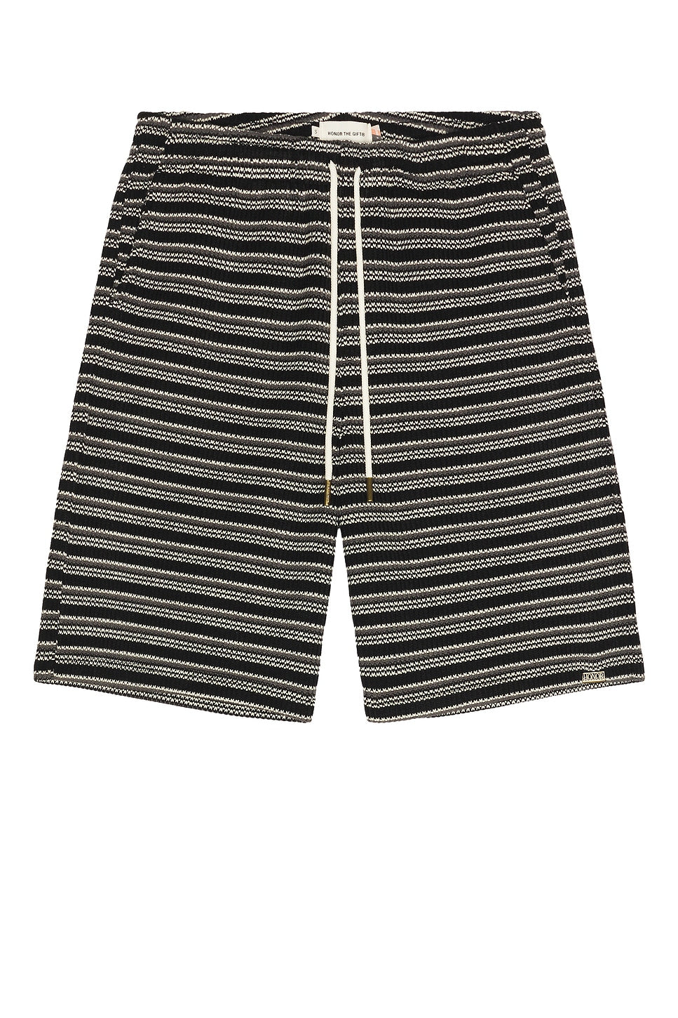 Honor The Gift Speak Striped Short Black - Im Your Wardrobe