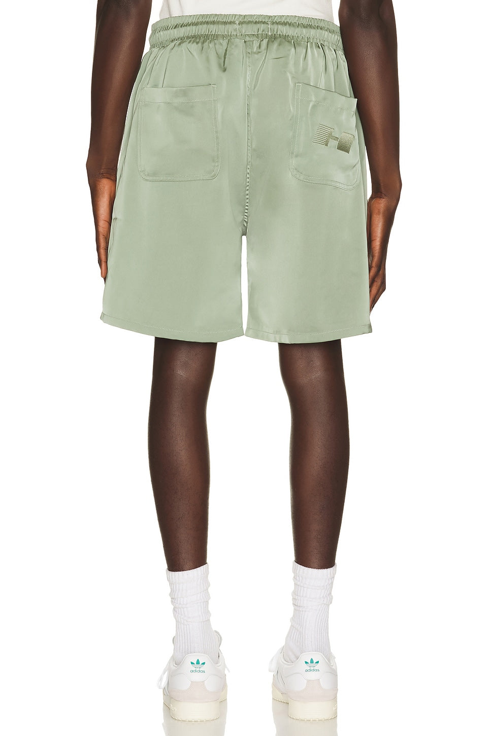 Honor The Gift Satin Drawcord 7" Shorts Sage - Im Your Wardrobe
