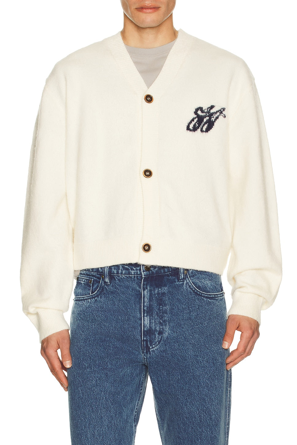 Honor The Gift H Brushed Knit Cardigan Bone - Im Your Wardrobe