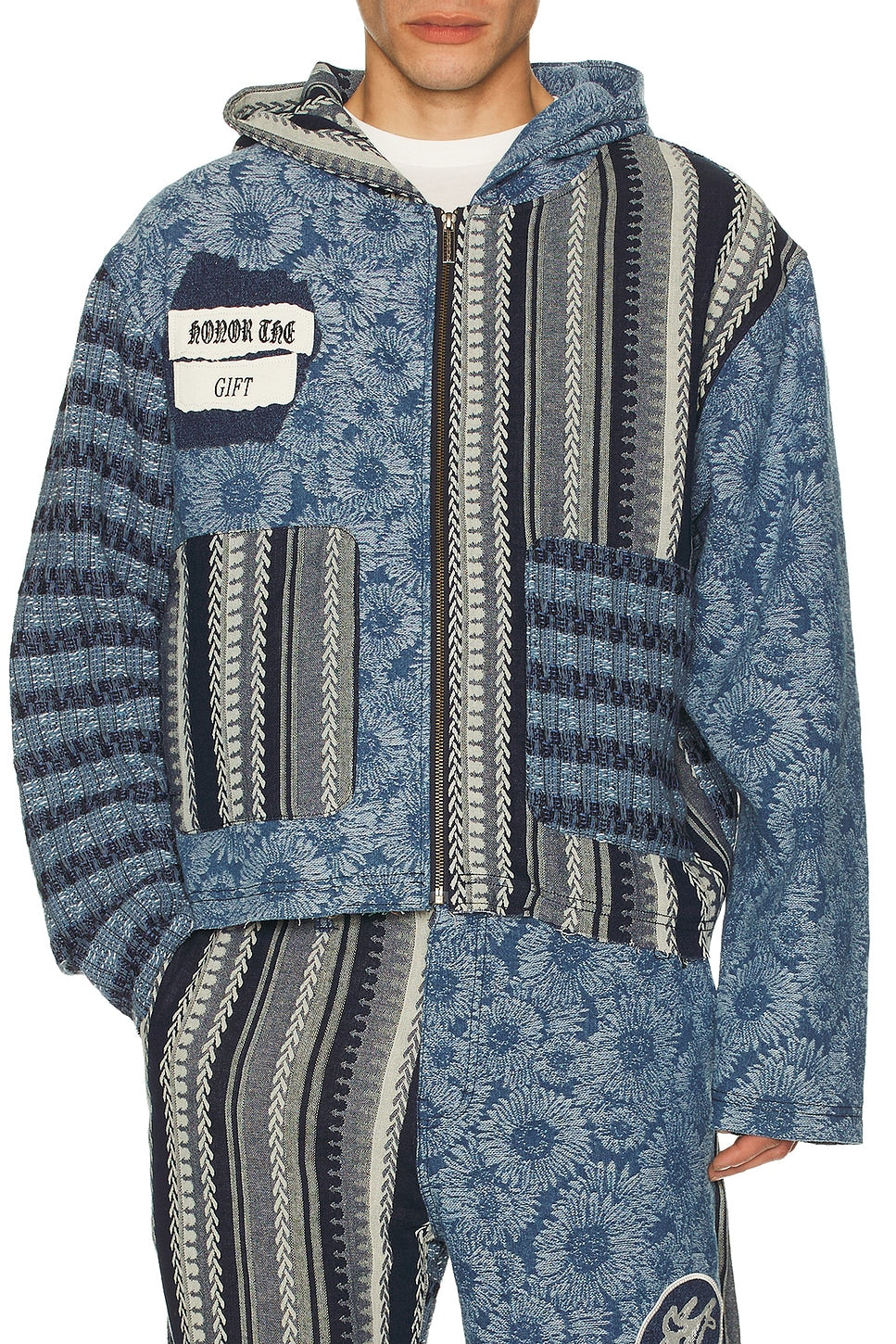 Honor The Gift Indigo Tapestry Hoodie Indigo - Im Your Wardrobe