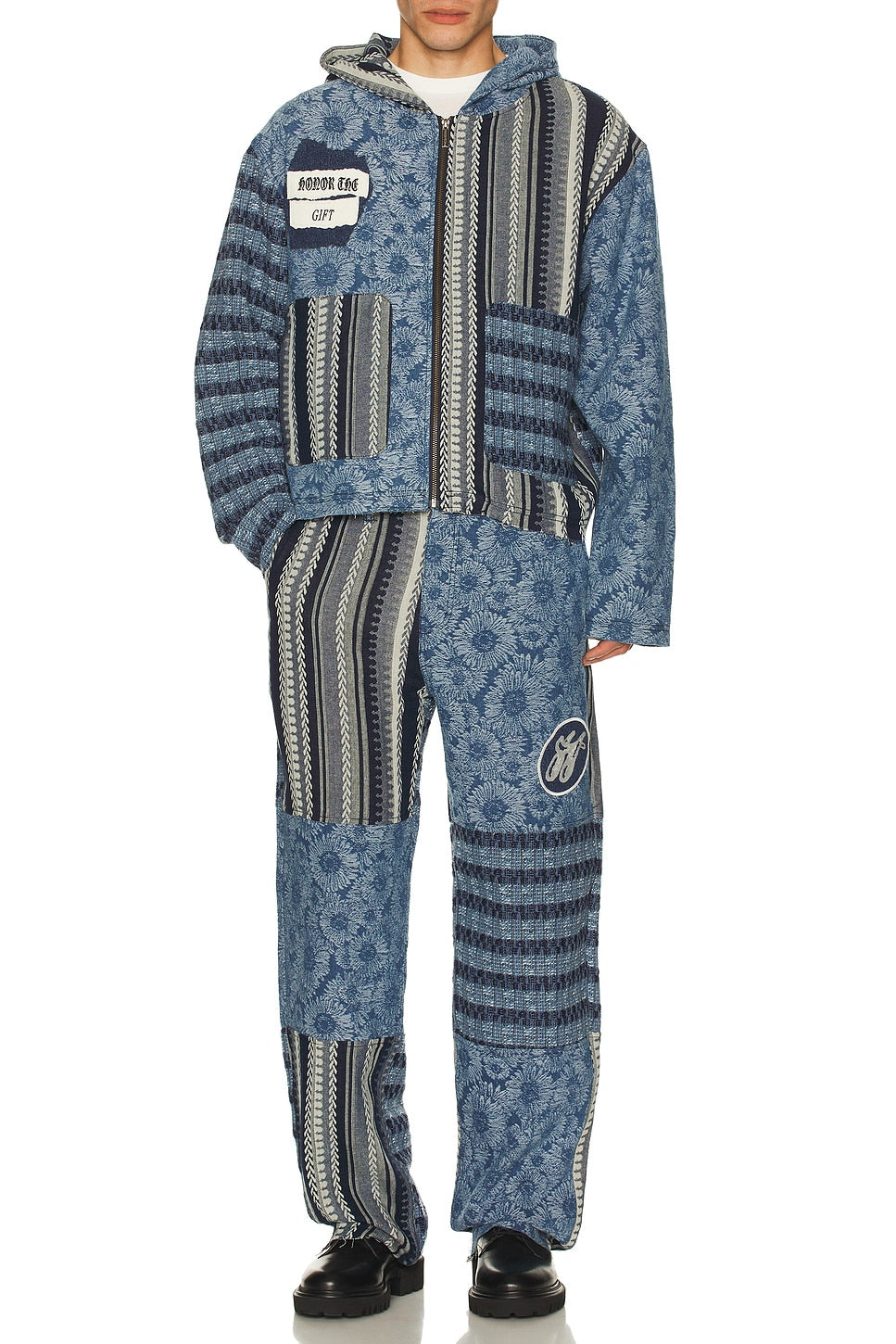 Honor The Gift Indigo Tapestry Hoodie Indigo - Im Your Wardrobe