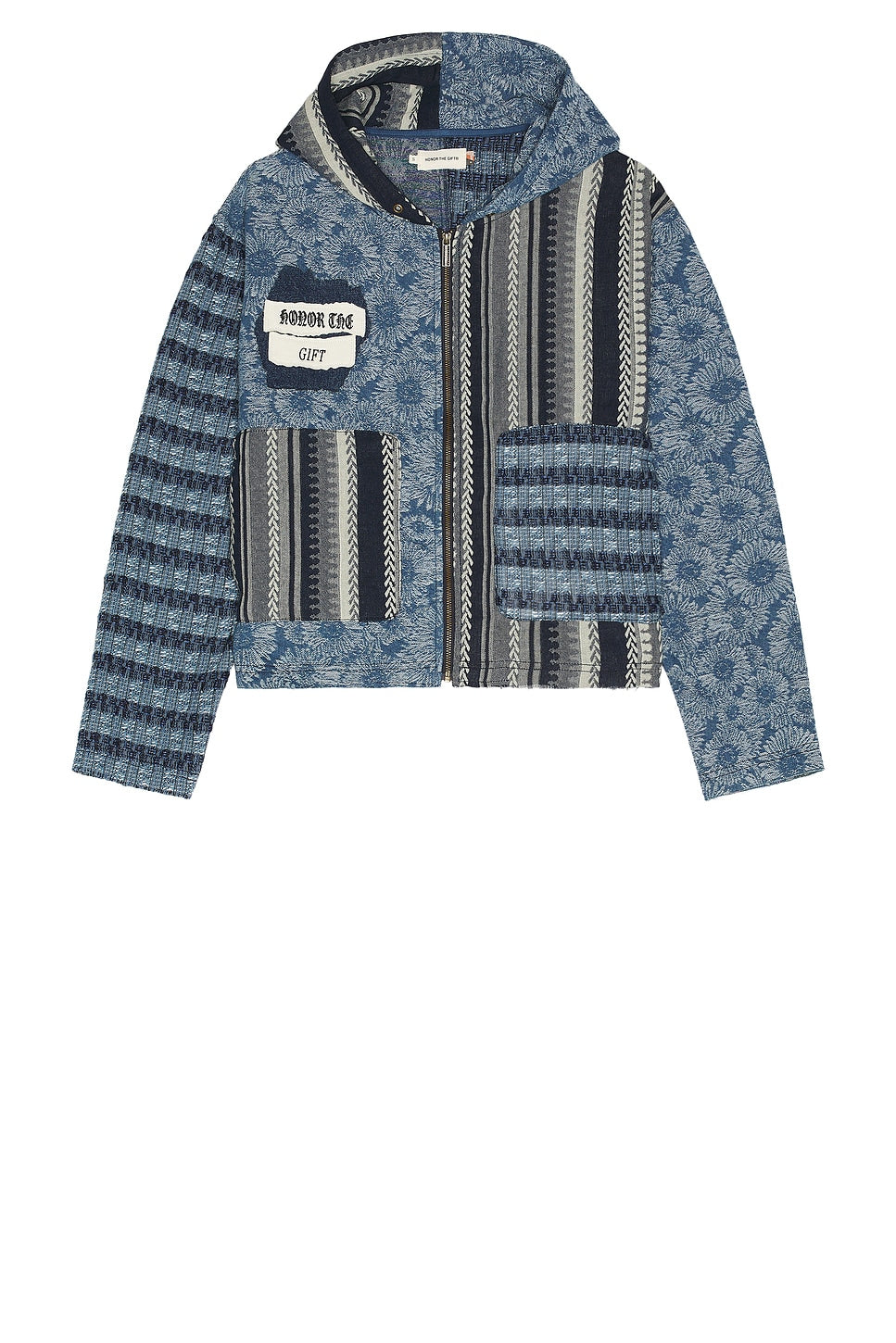 Honor The Gift Indigo Tapestry Hoodie Indigo - Im Your Wardrobe
