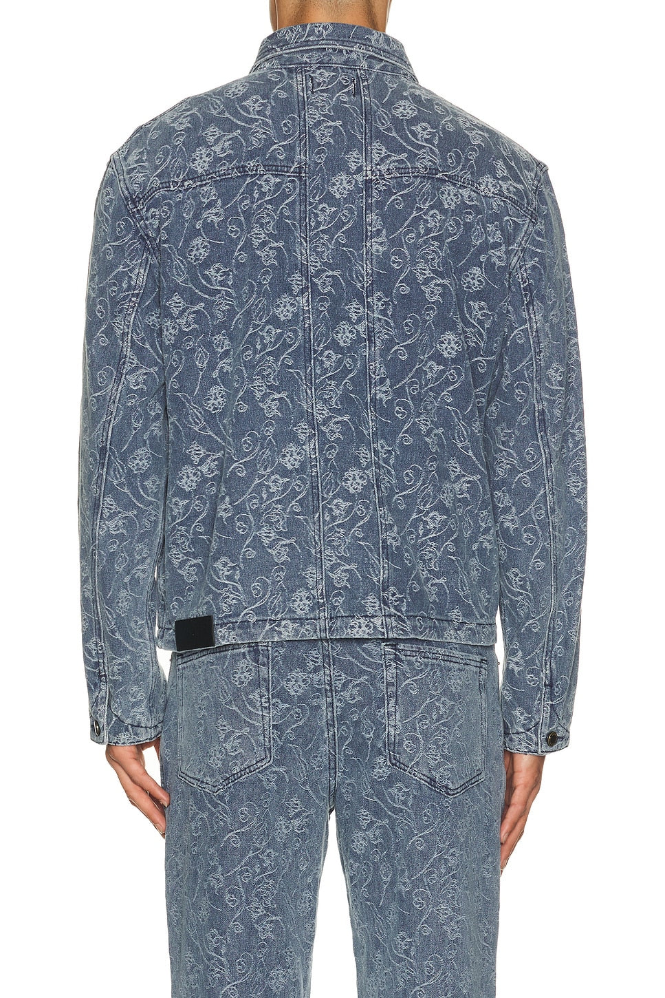 Honor The Gift Floral Utility Jacket Light Indigo - Im Your Wardrobe
