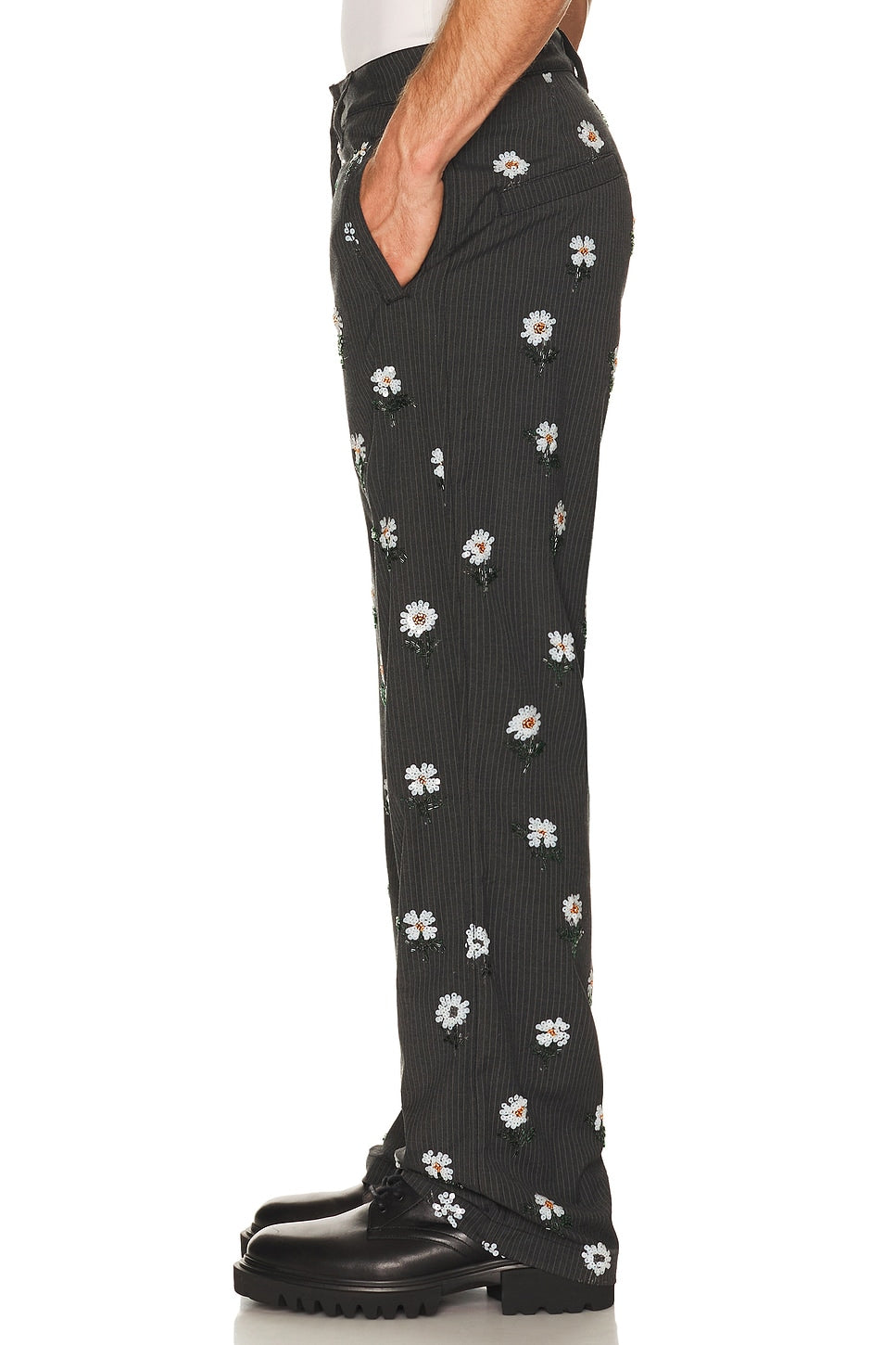 Honor The Gift Flowers Beaded Pant Black - Im Your Wardrobe