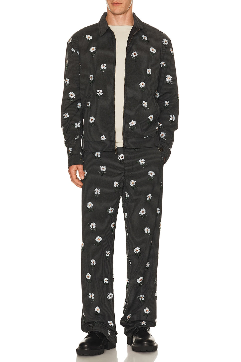 Honor The Gift Flowers Beaded Pant Black - Im Your Wardrobe