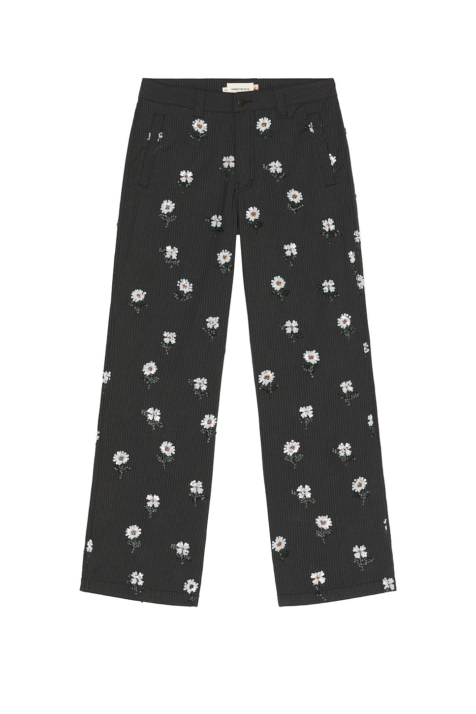 Honor The Gift Flowers Beaded Pant Black - Im Your Wardrobe
