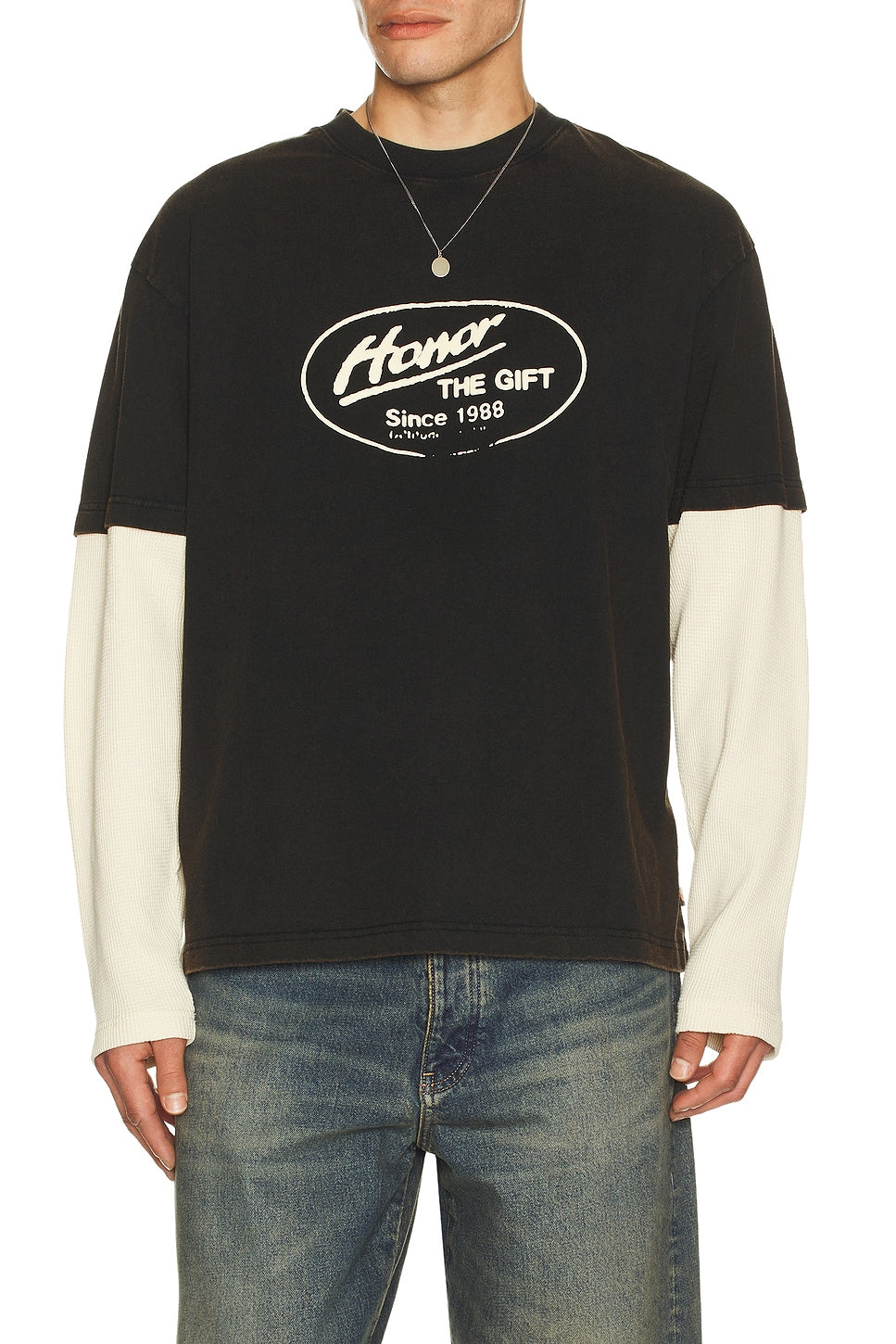 Honor The Gift Just Be Long Sleeve Tee Black - Im Your Wardrobe