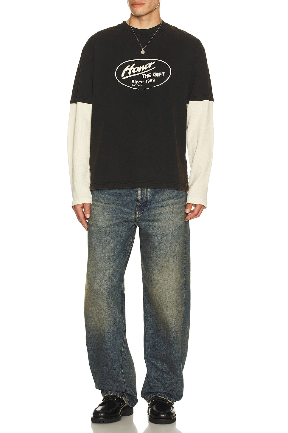Honor The Gift Just Be Long Sleeve Tee Black - Im Your Wardrobe