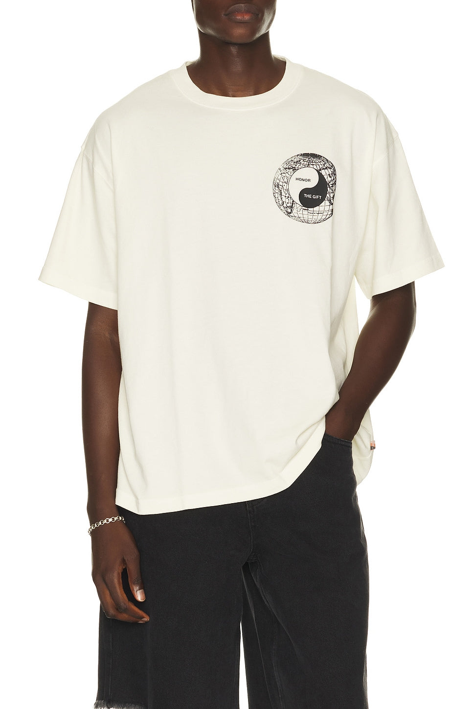 Honor The Gift Breathe In Breathe Out Short Sleeve T-Shirt White - Im Your Wardrobe
