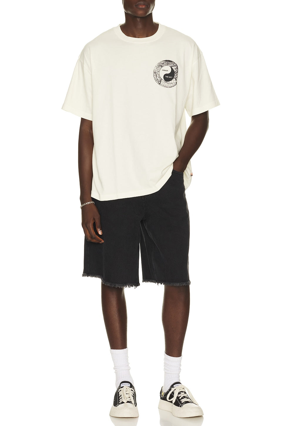 Honor The Gift Breathe In Breathe Out Short Sleeve T-Shirt White - Im Your Wardrobe