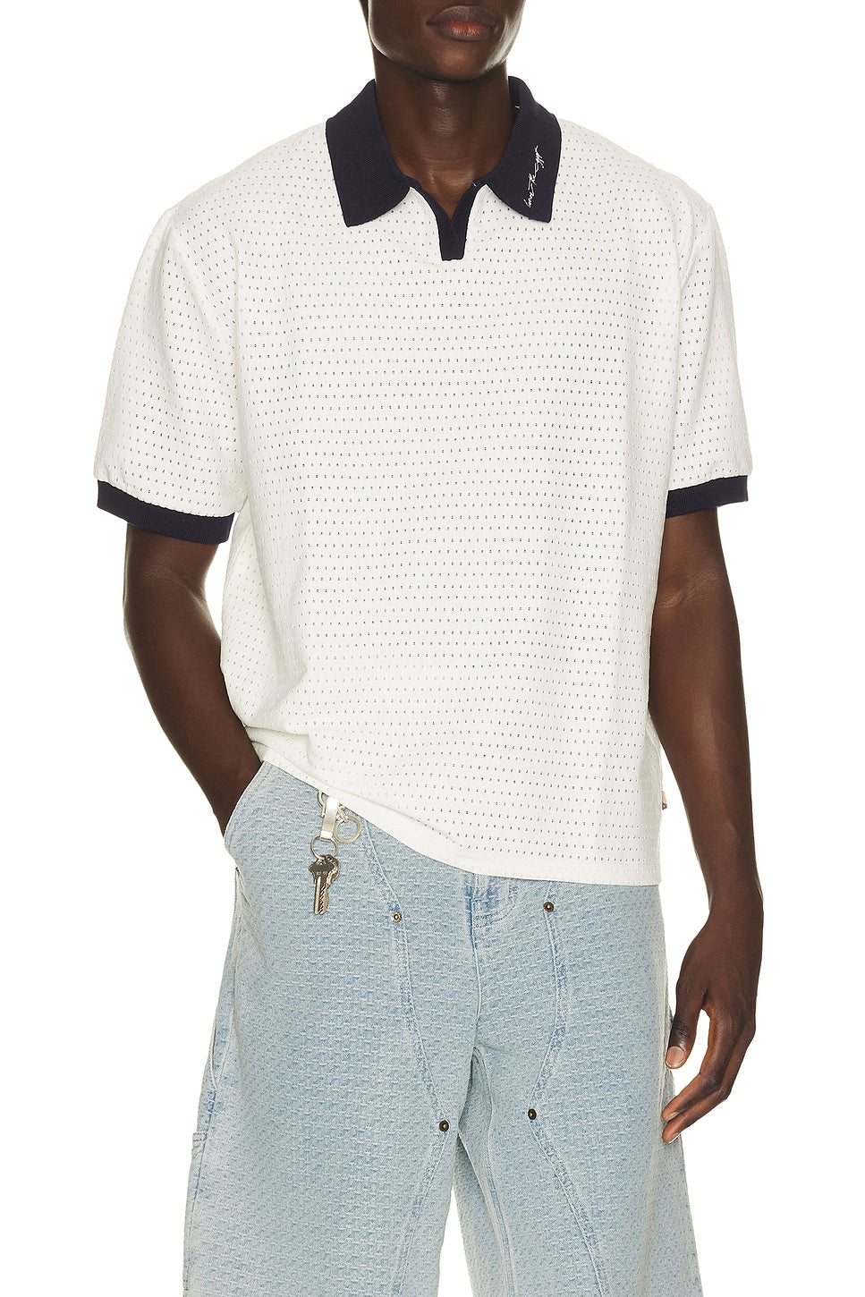Honor The Gift Pique Colorblock Polo Bone - Im Your Wardrobe