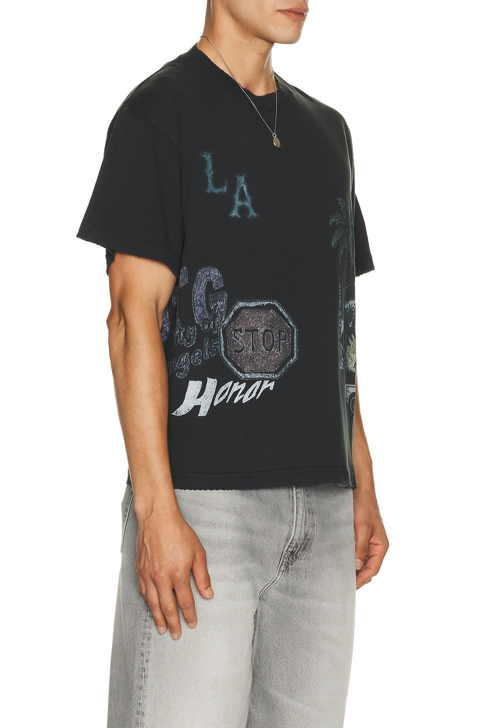 Honor The Gift All Over Los Angeles Tee Black - Im Your Wardrobe