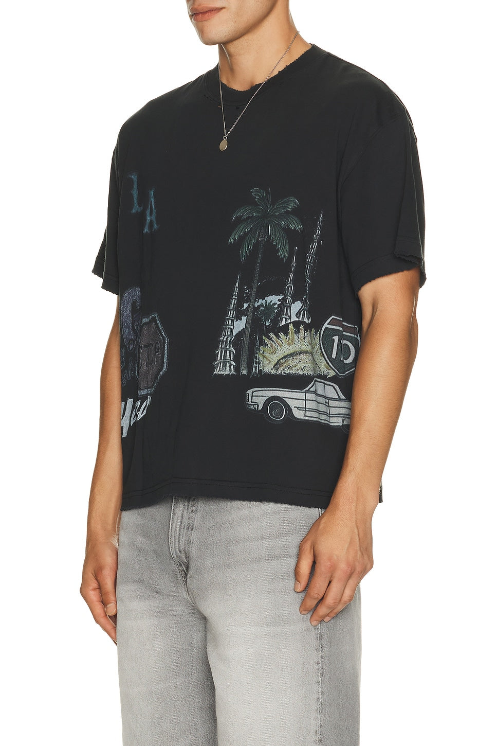 Honor The Gift All Over Los Angeles Tee Black - Im Your Wardrobe