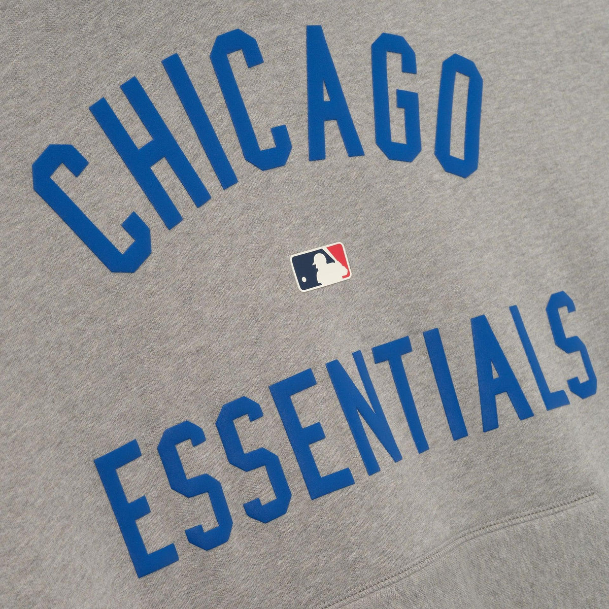 Fear of God Essentials Cubs Sport Hoodie Concrete Heather/Blue