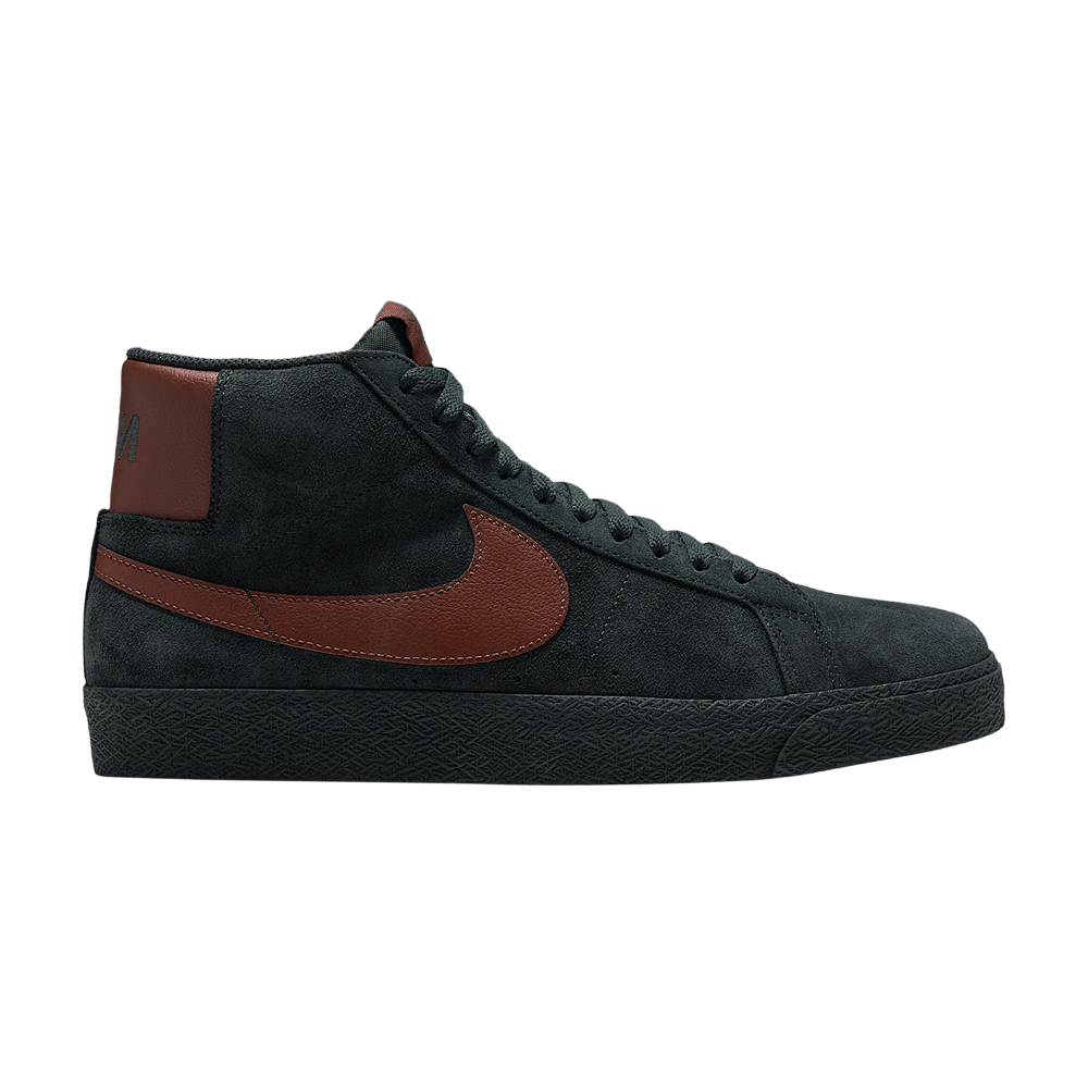 Nike SB Zoom Blazer Mid Black Spruce Gum Medium Brown Corduroy Brown