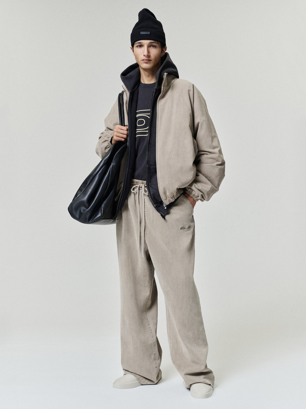 Fear of God Essentials Cotton Twill Lounge Drawstring Pant Washed Clay
