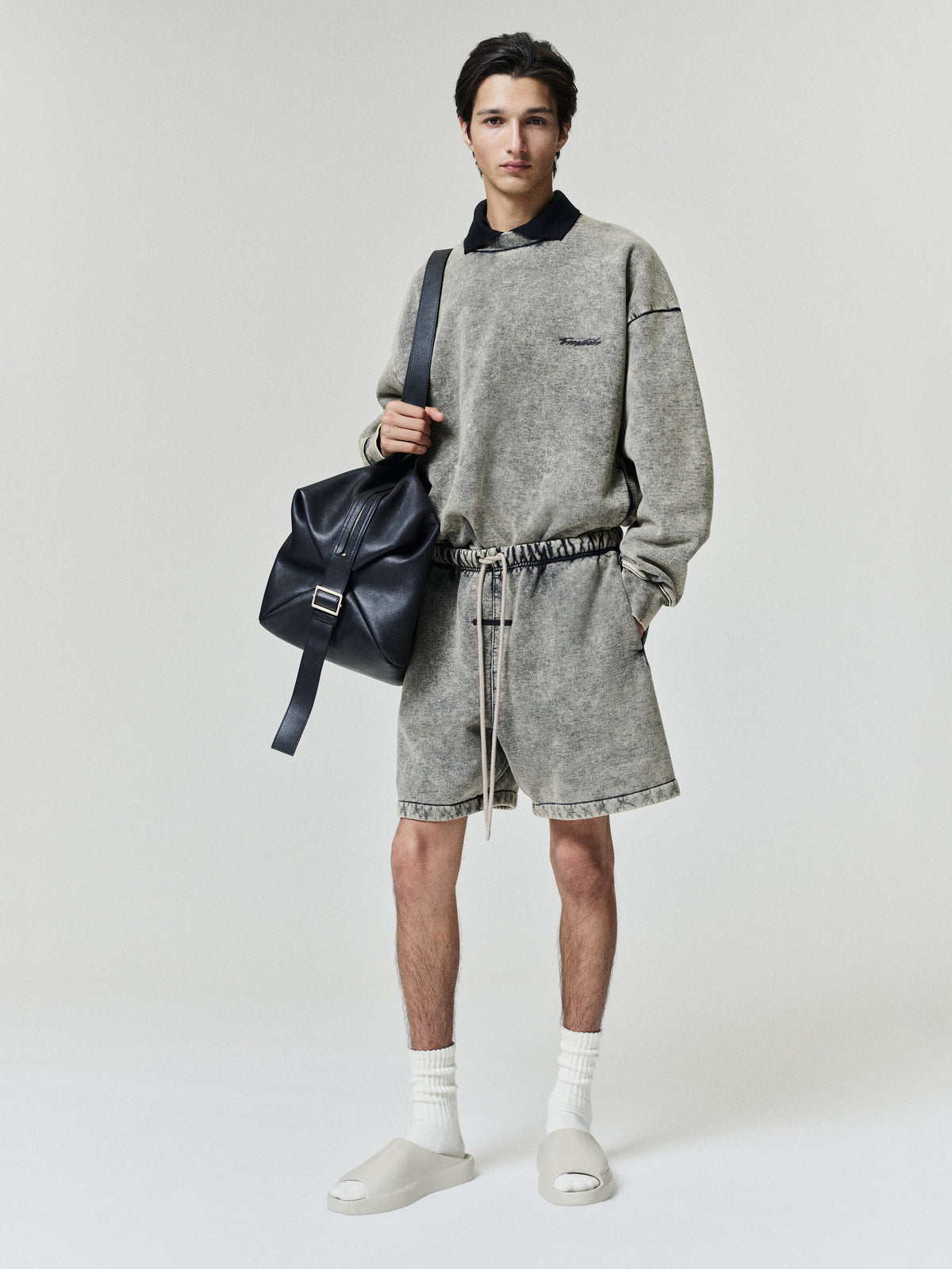 Fear of God Essentials Classic Short Sulphur Black Cloud Wash