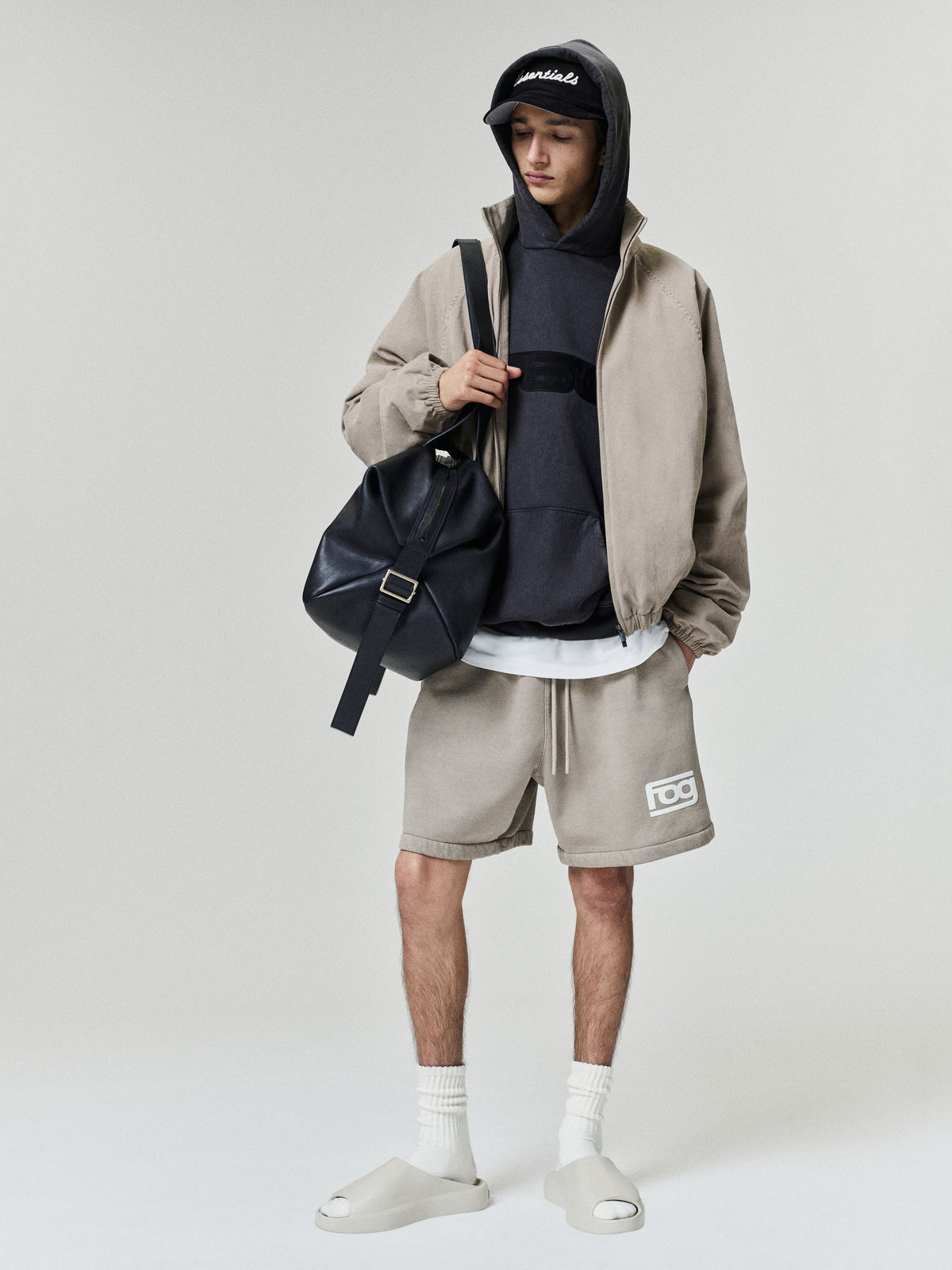 Fear of God Essentials Classic Sweatshort Washed Clay