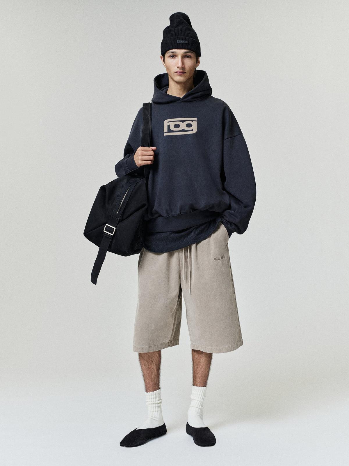 Fear of God Essentials Cotton Twill Lounge Drawstring Short Washed Clay