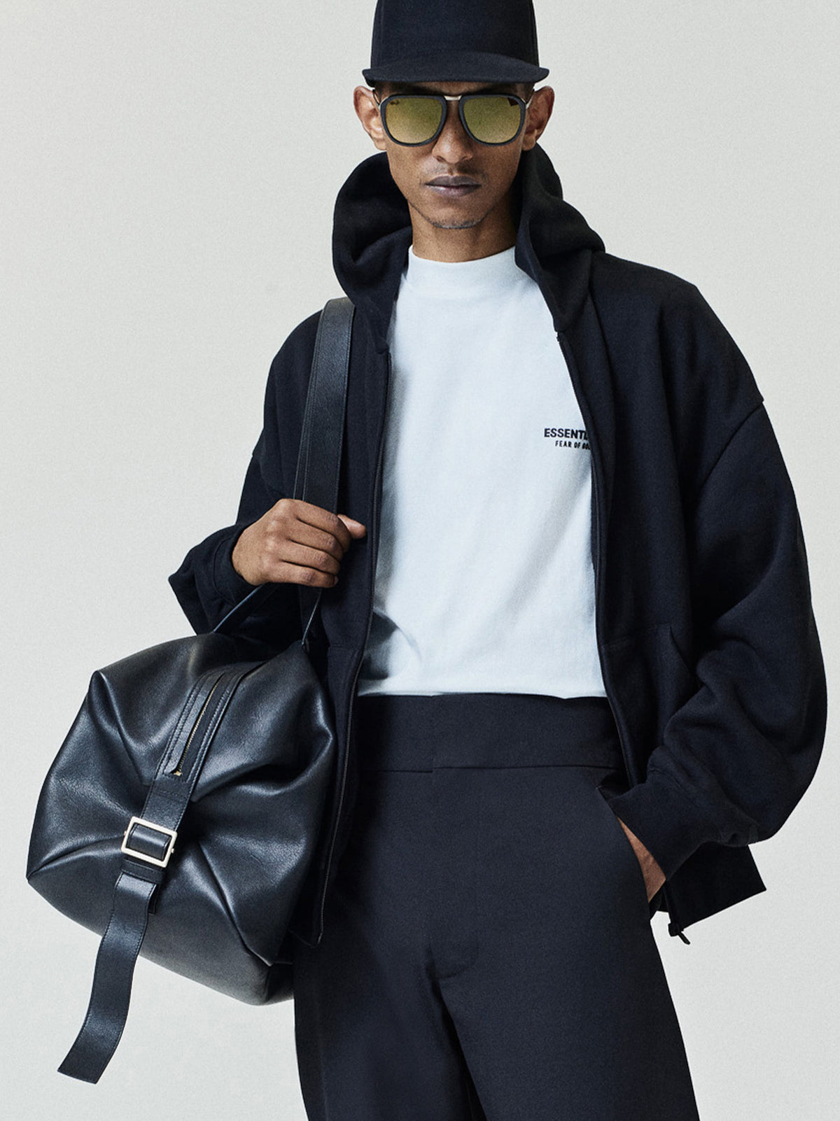 Fear of God Essentials FW26 Classic Zip-Up Hoodie Black - Im Your Wardrobe