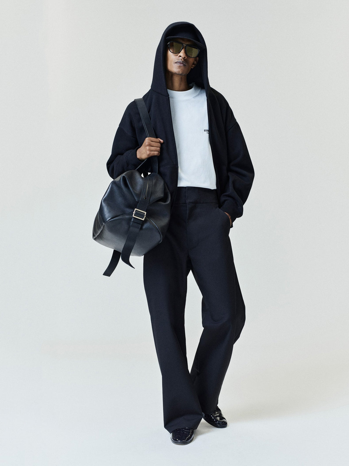 Fear of God Essentials FW26 Classic Zip-Up Hoodie Black - Im Your Wardrobe