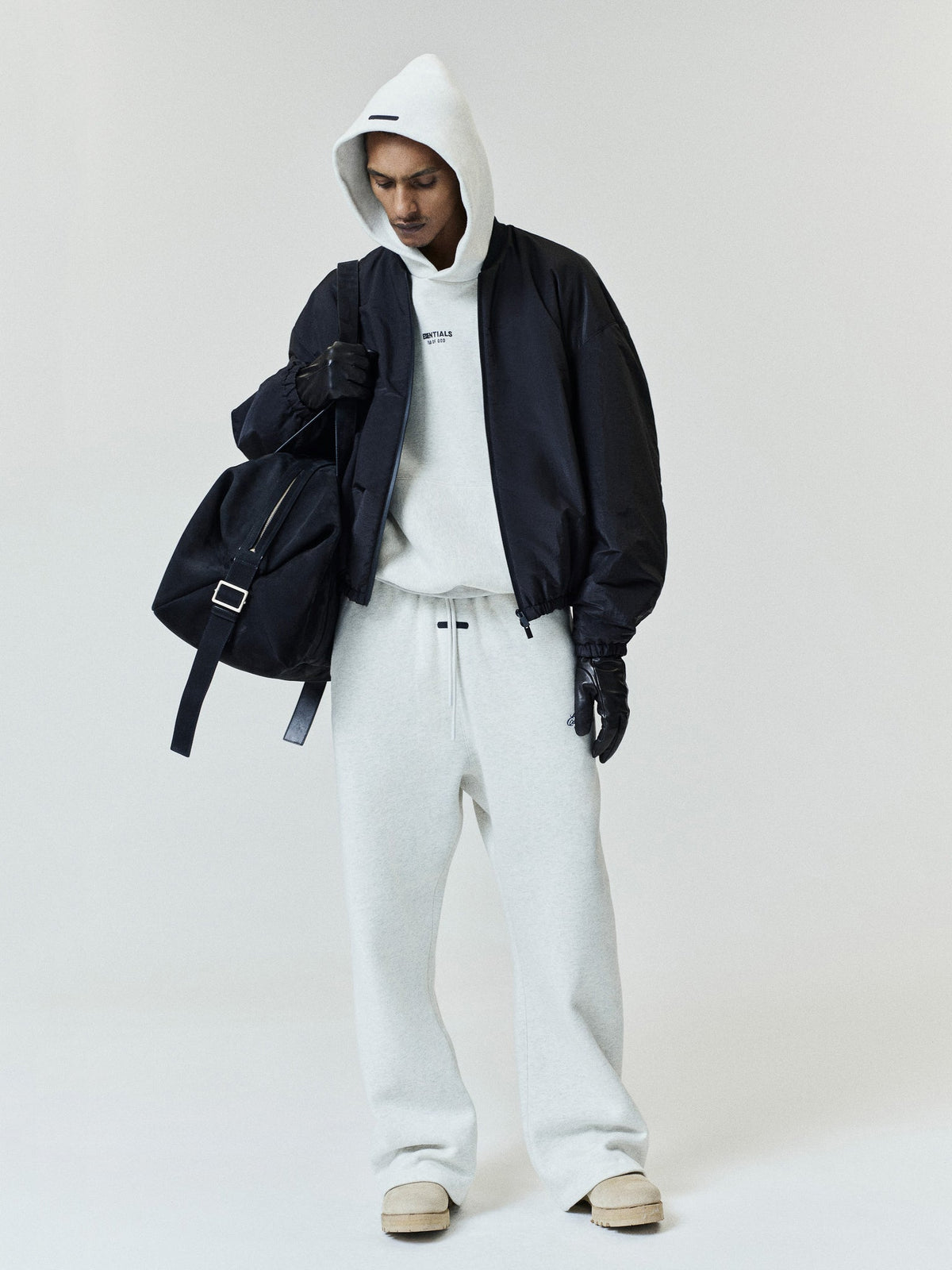 Fear of God Essentials FW26 Classic Hoodie Oatmeal Heather - Im Your Wardrobe