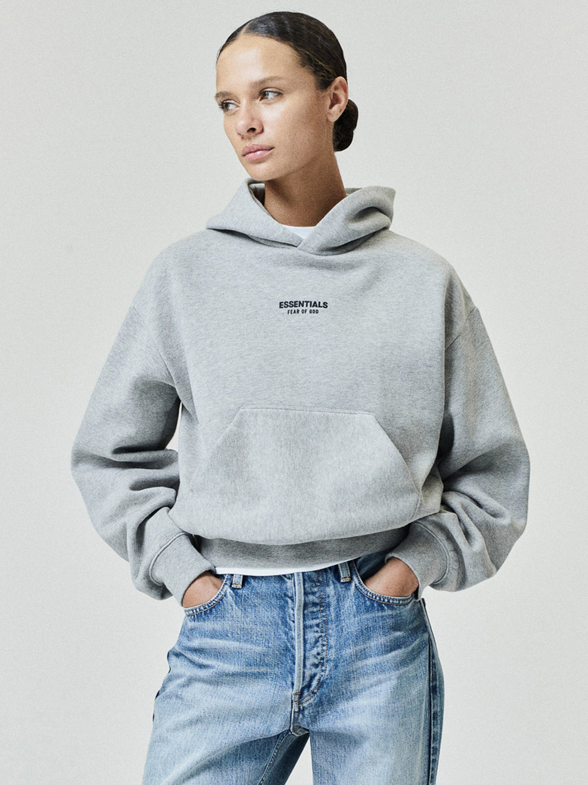 Fear of God Essentials Women's FW26 Classic Hoodie Warm Heather