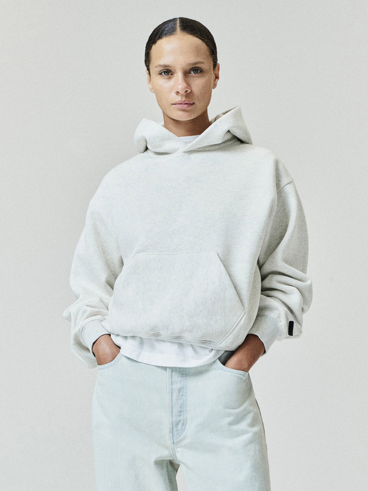 Fear of God Essentials Women's Classic Hoodie Oatmeal Heather