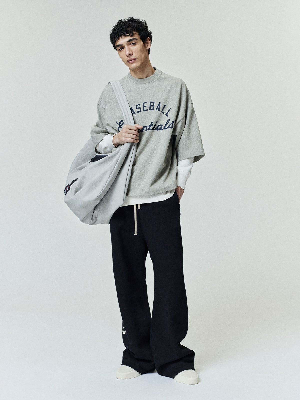 Fear of God Essentials MLB Merch Tee Seal Heather - Im Your Wardrobe