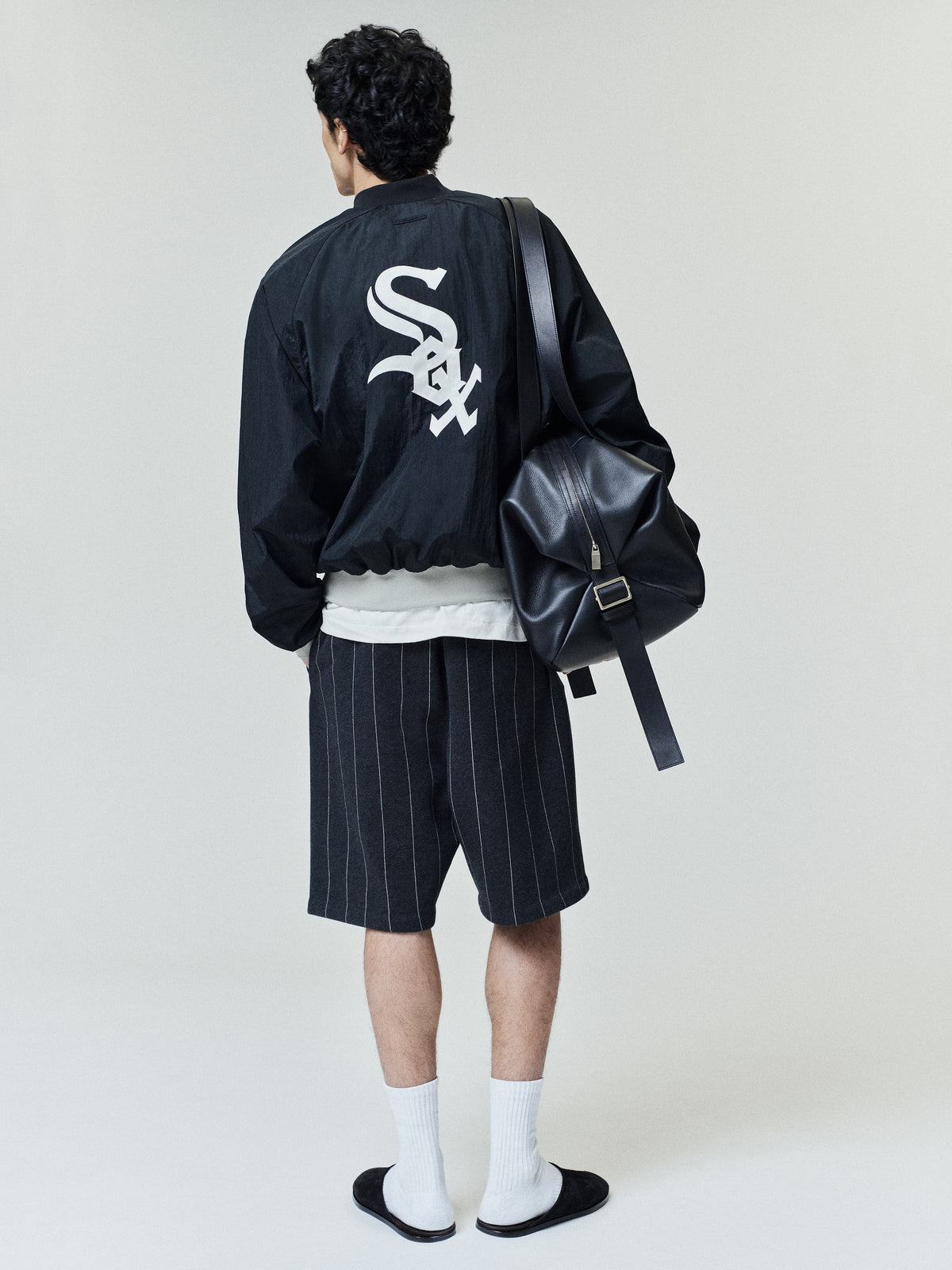 Fear of God Essentials White Sox Half Zip Pullover Black - Im Your Wardrobe