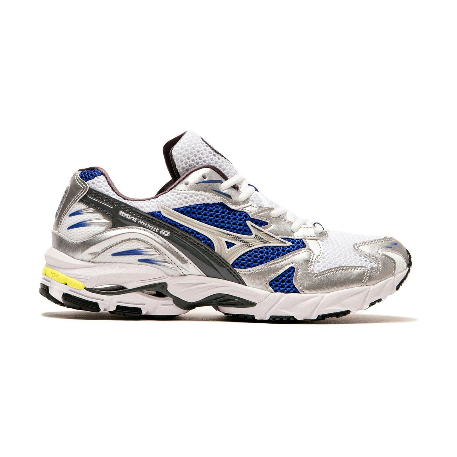Mizuno Wave Rider 10 White Off White Blue front