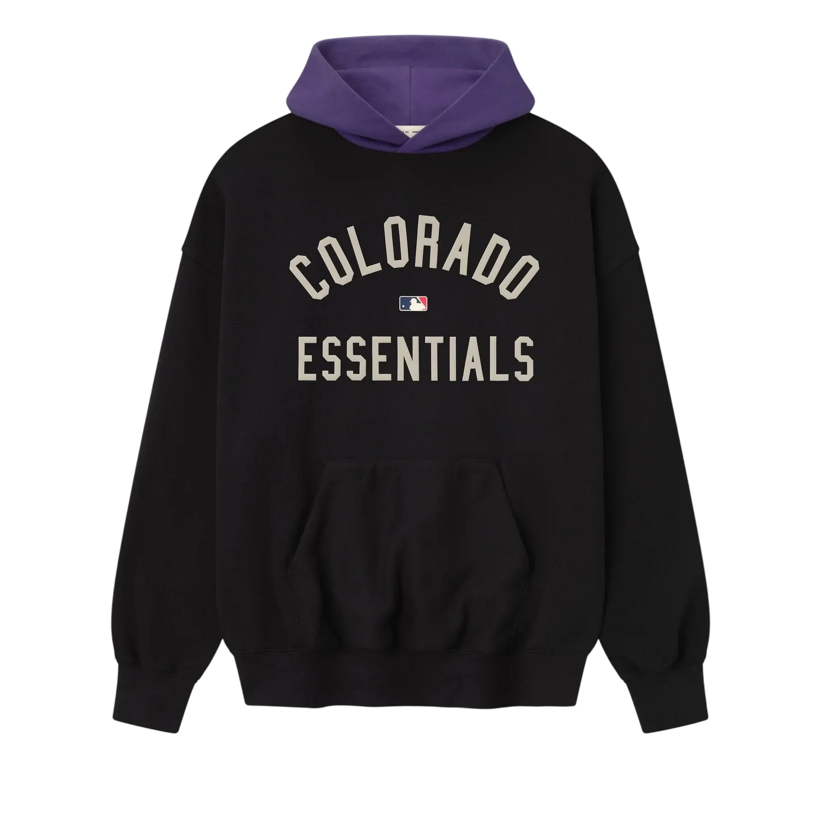 Fear of God Essentials Rockies Sport Hoodie Vintage Black/Purple Reign