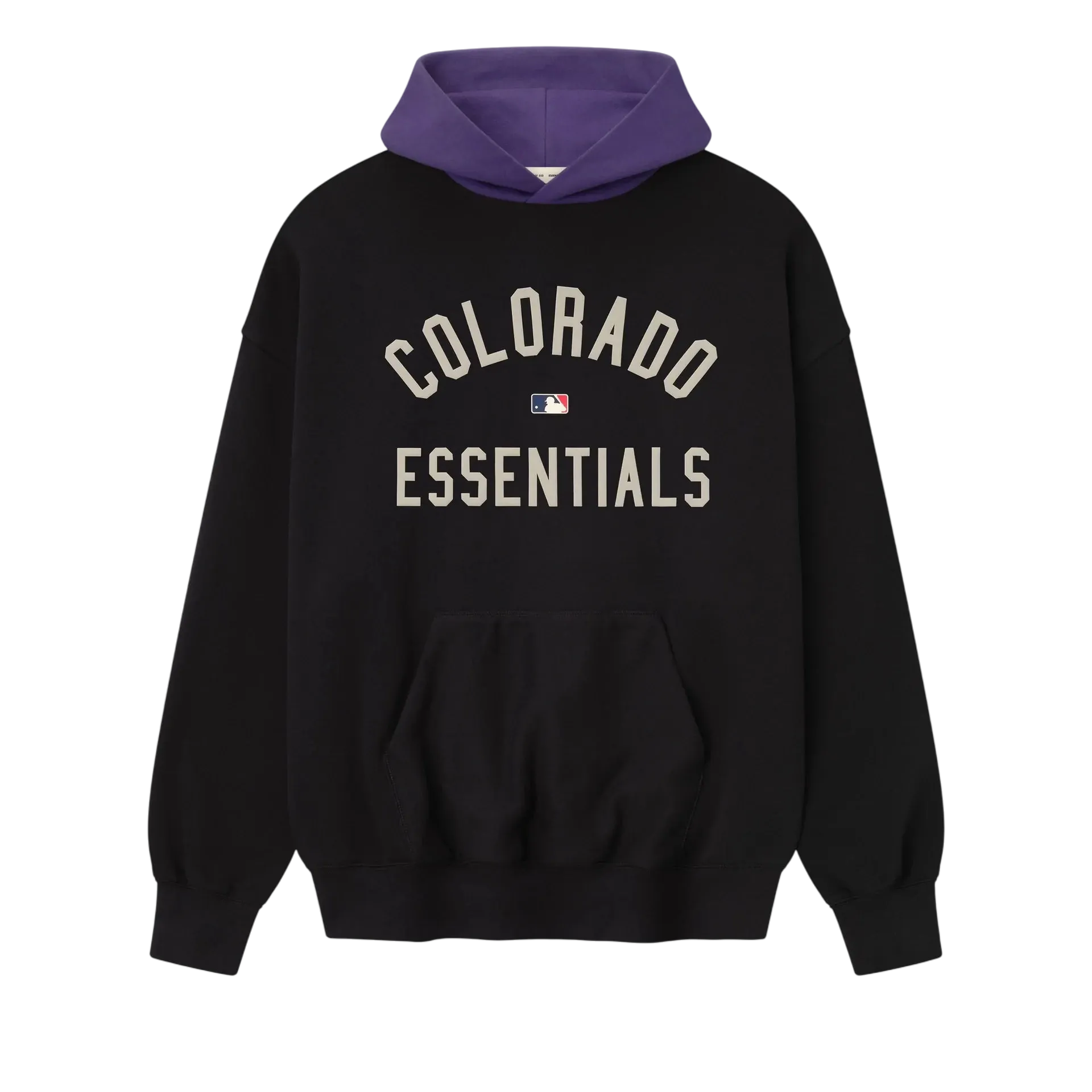 Fear of God Essentials Rockies Sport Hoodie Vintage Black/Purple Reign