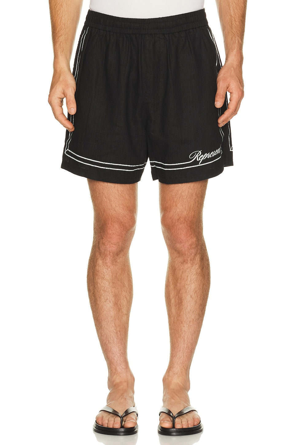 Represent Border Short Jet Black - Im Your Wardrobe