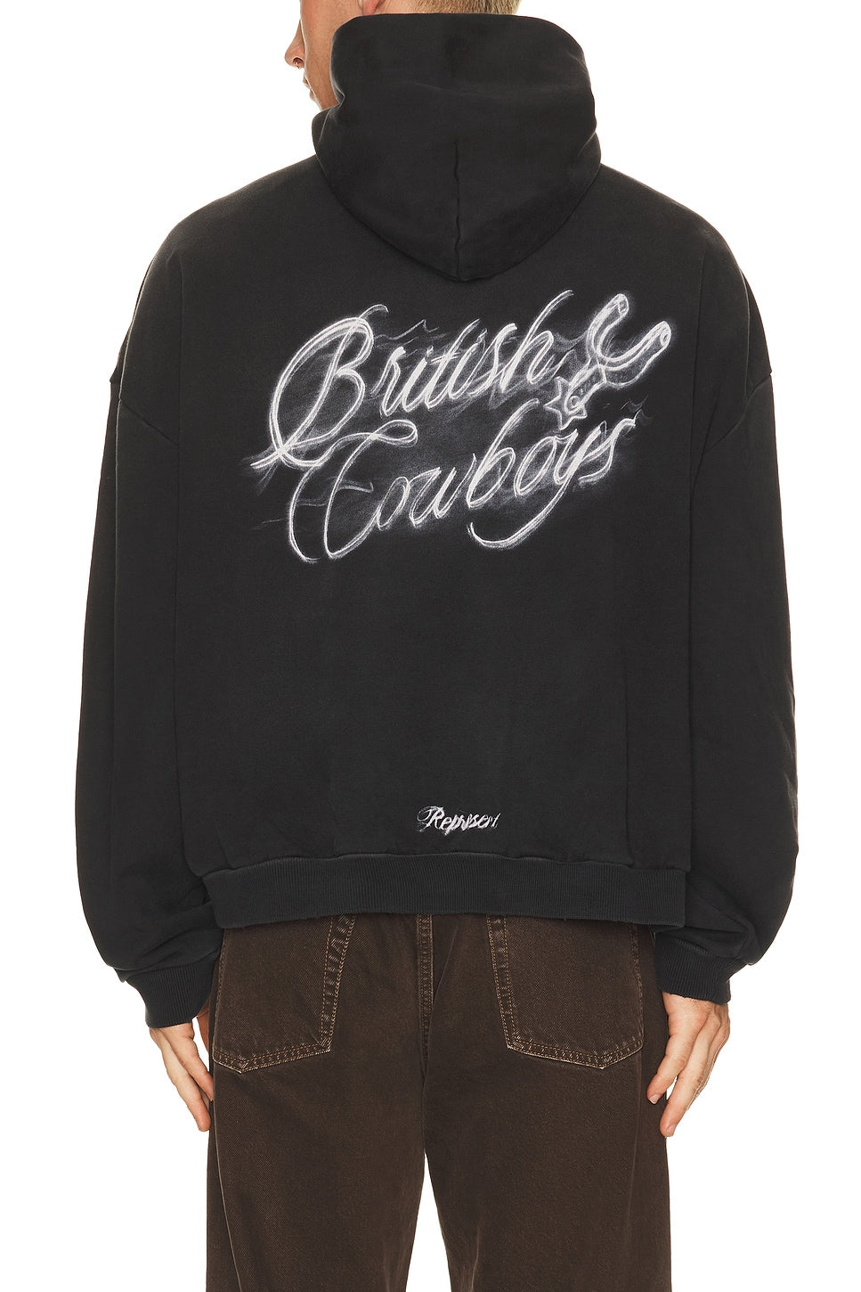 Represent British Cowboys Hoodie Stained Black - Im Your Wardrobe