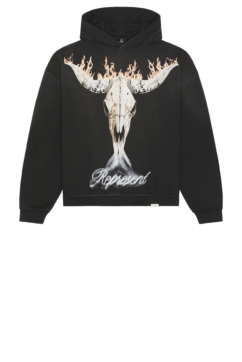 Represent British Cowboys Hoodie Stained Black - Im Your Wardrobe
