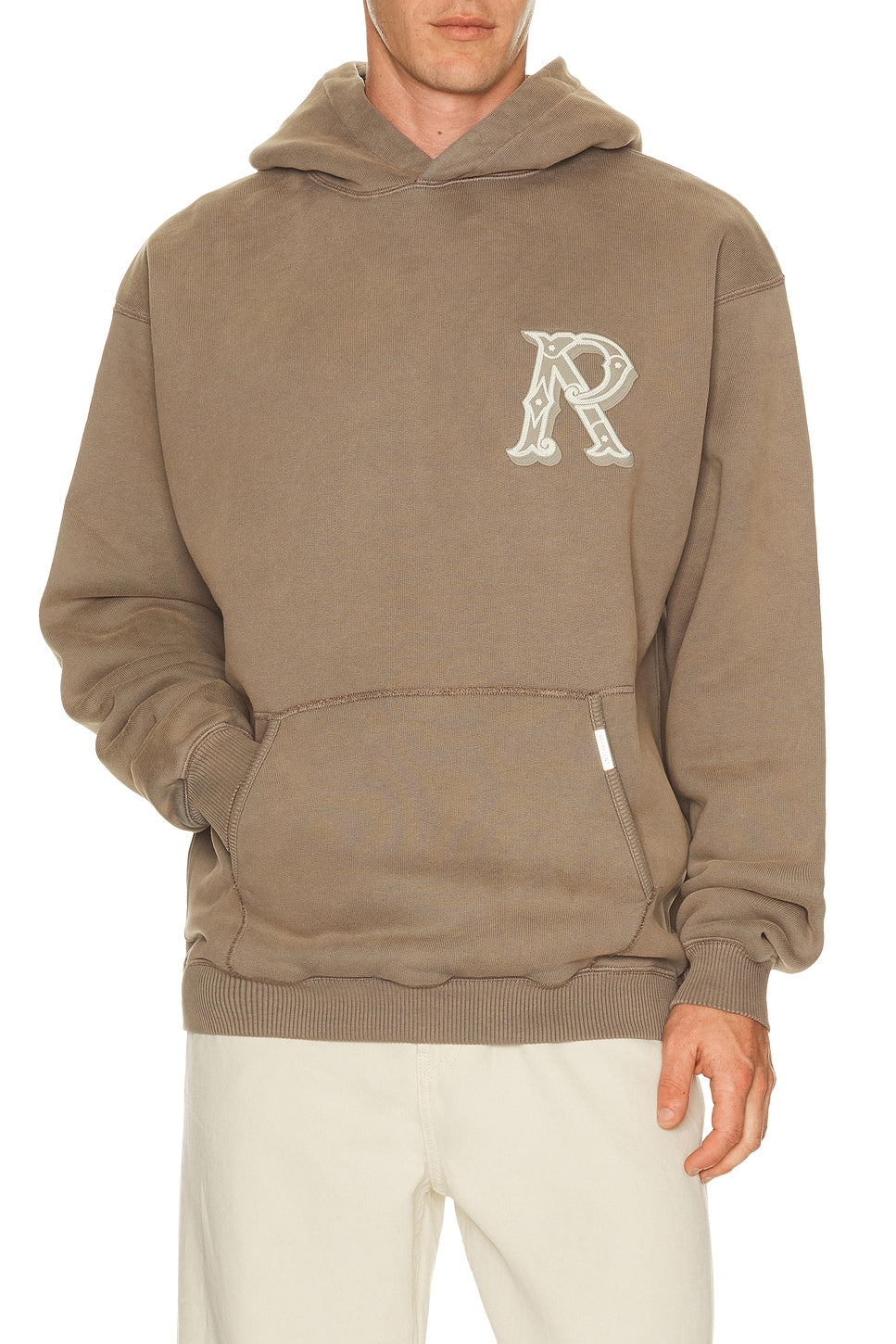 Represent Western Initial Hoodie Dusty Brown - Im Your Wardrobe
