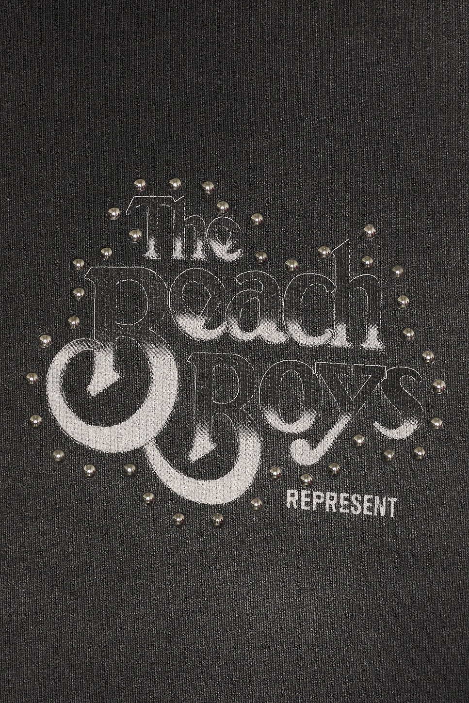 Represent x Beach Boys Endless Summer Zip Through Hoodie Stained Black - Im Your Wardrobe