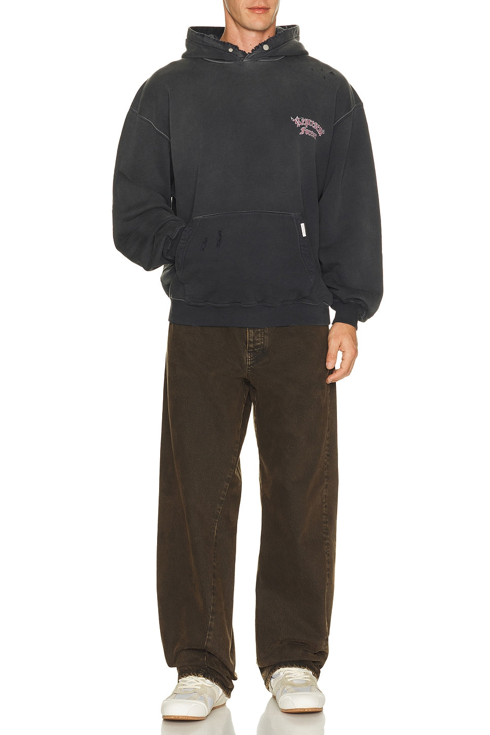 Represent Duality Hoodie Washed Black - Im Your Wardrobe