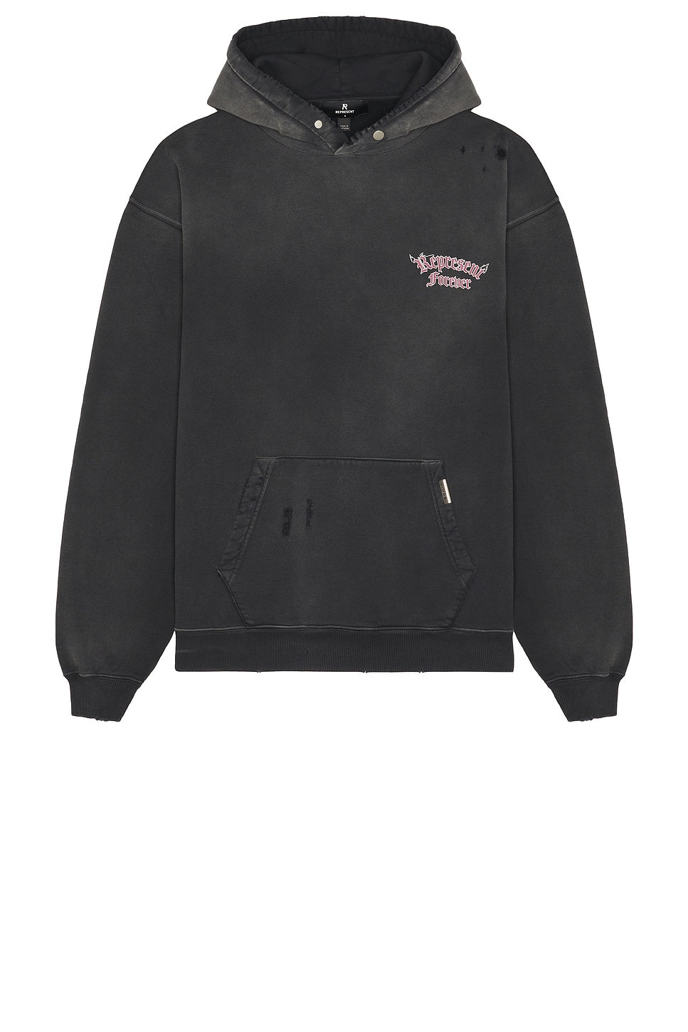 Represent Duality Hoodie Washed Black - Im Your Wardrobe