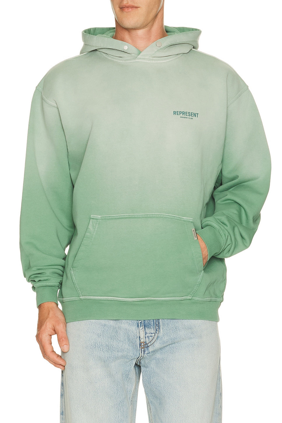 Represent Owners Club Hoodie Washed Aloe - Im Your Wardrobe