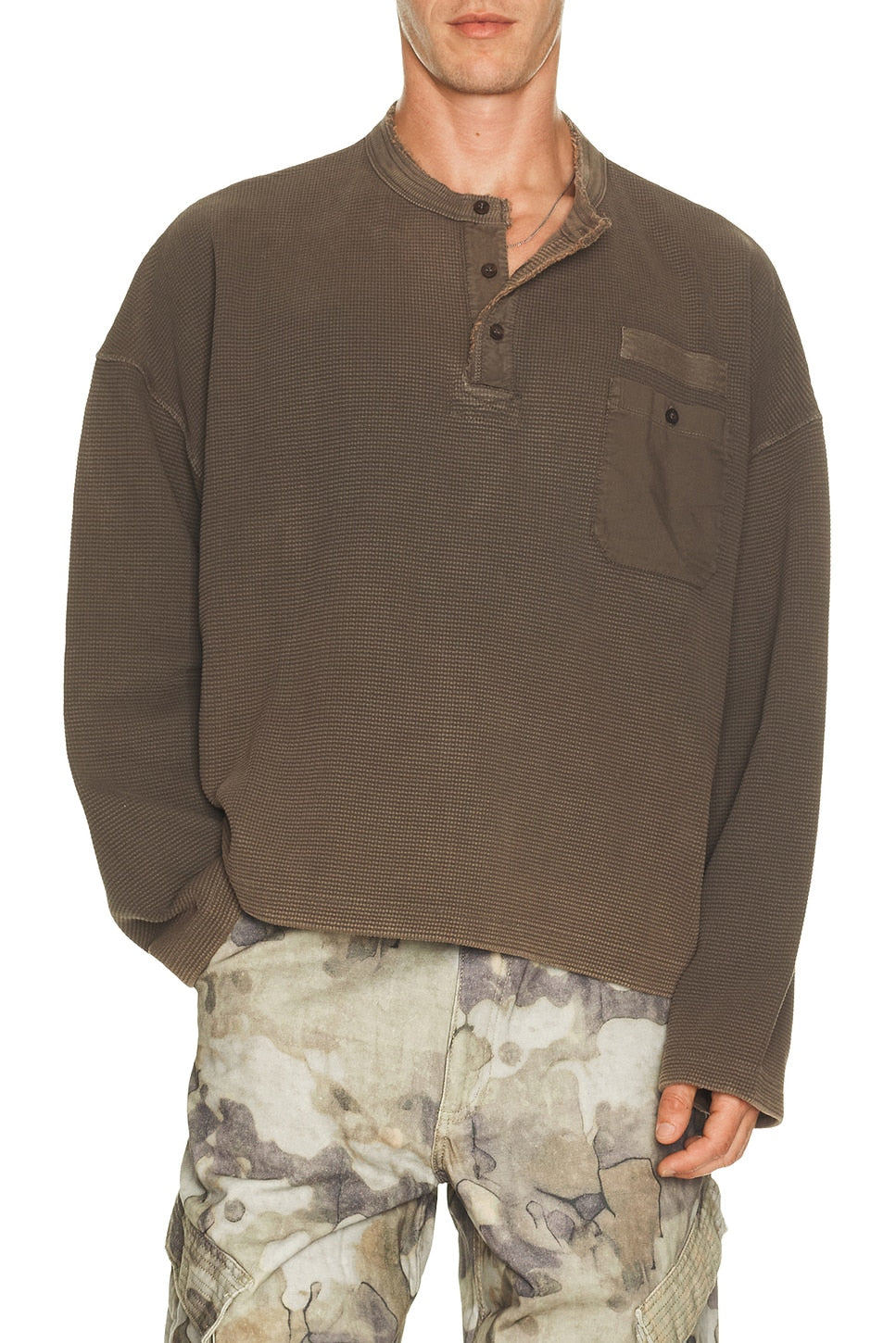 Represent Henley Sweatshirt Vintage Falcon - Im Your Wardrobe