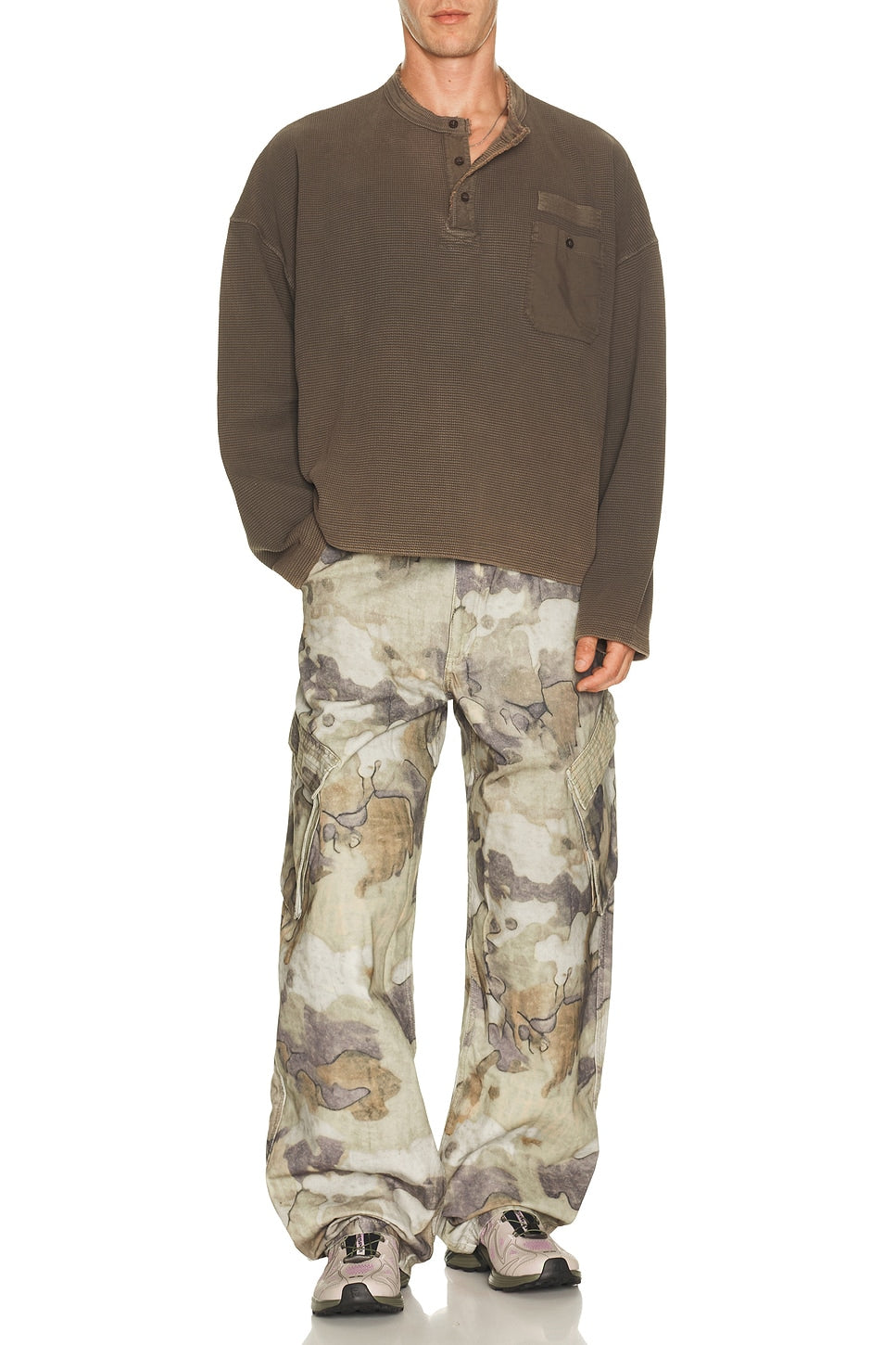 Represent Henley Sweatshirt Vintage Falcon - Im Your Wardrobe